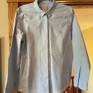 Brooks Brothers Blue Button Down Shirt Classic Design